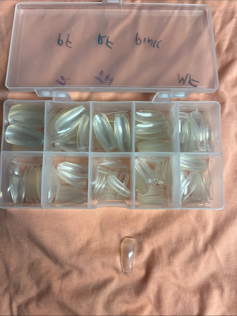 Clear Natural Nail Tips Set for DIY Manicures